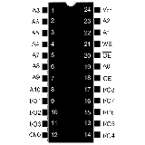 Расположение выводов м/с КР537РУ10: