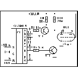 Подключение люминисцентного индикатора к К176ИЕ4: