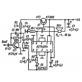 Принципиальная схема экономичного усилителя на микросхеме К174УН4
